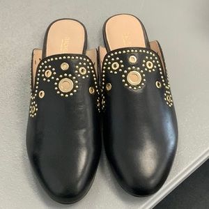 Rachel Zoe Grace Mule Eyelet in Black, material Nappa. Size 6 NWT